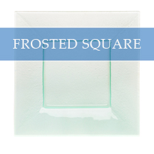 FROSTED SQUARE CHARGER PLATE