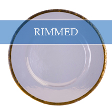 RIMMED CHARGER PLATE