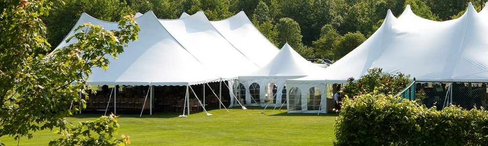 Fairport NY wedding party rental tables chairs AllSeason's Rentals Hank Parker's Party and Tent Rental in Rochester NY