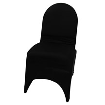 BLACK SPANDEX CHAIR COVER