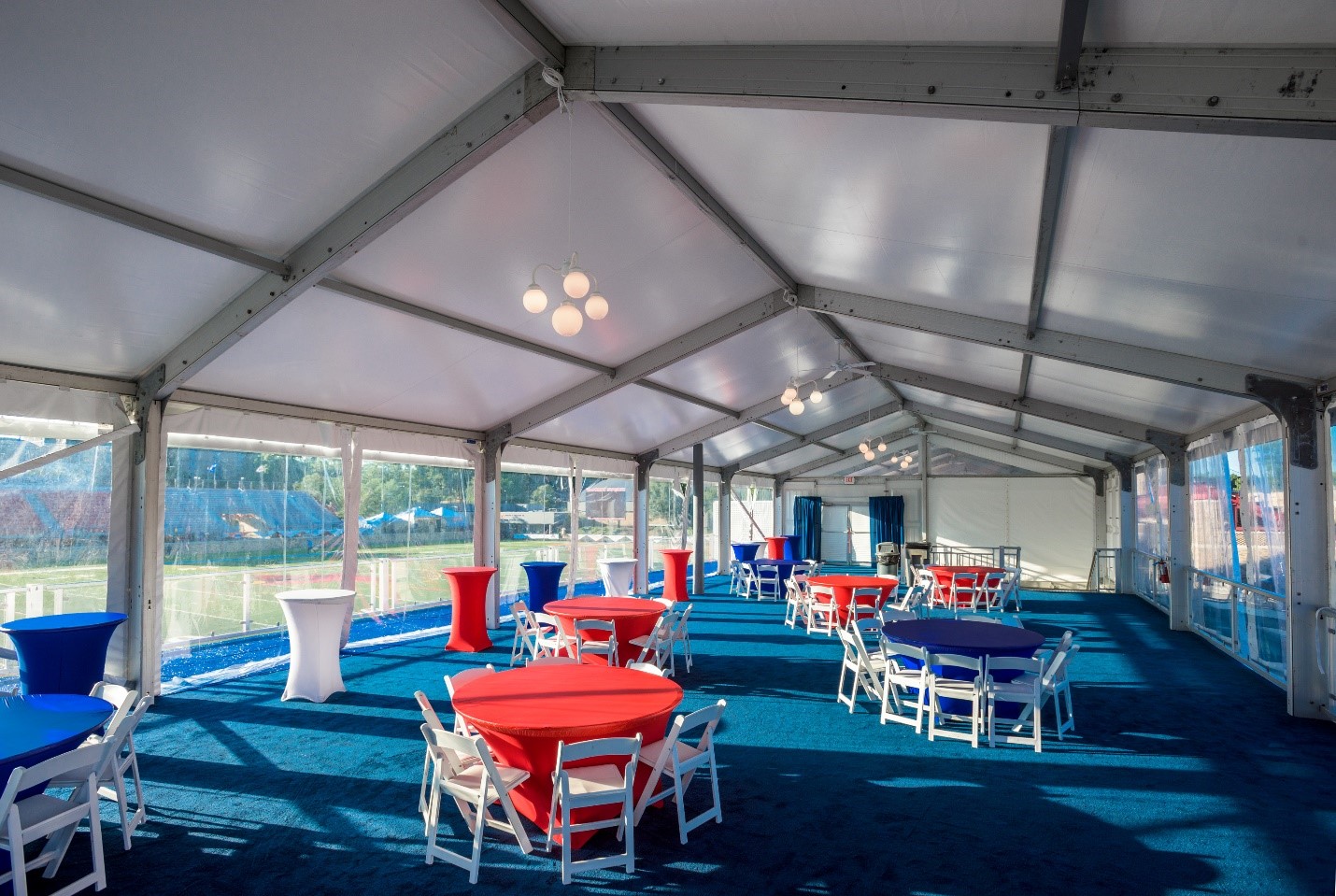 DOUBLE DECKER TENT RENTALS BUFFALO BILLS TRAINING CAMP