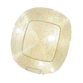GOLD SPARKLE SQUARE CHARGER