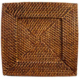 SQUARE RATTAN CHARGER