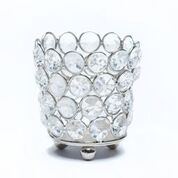 SILVER BLING VOTIVE HOLDER